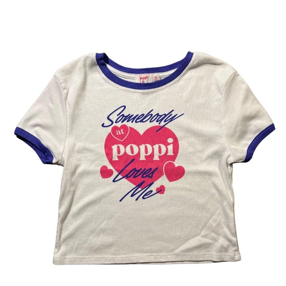Target Women's White and Purple Crop-top